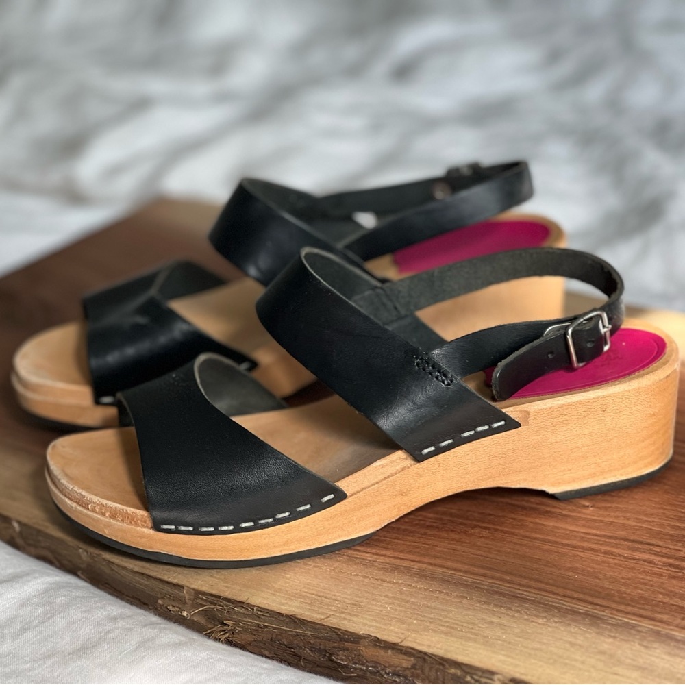 Swedish Hasbeens Helena Black size 37